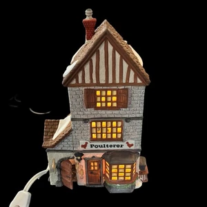 Department 56 Dickens Village The Poulterer 5926-9 Lighted Building 1988–1993 - Picture 1 of 10
