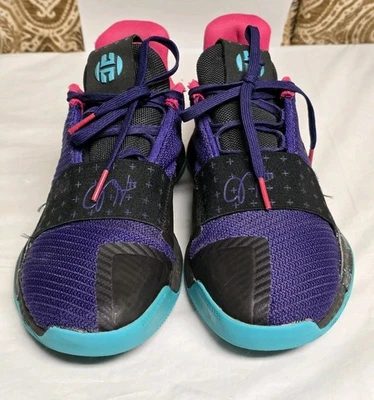 ADIDAS HARDEN VOL. 3 Men Purple Blue Basketball Athletic Shoes Men's Sz 6. - Image 1 of 4