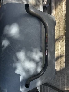 New Unbranded Bull horn style handlebars Black - Picture 1 of 2