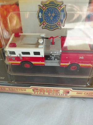 Louisville Code 3 Die-Cast Fire Engine Collectible Limited Edition Seagrave Pump - Image 1 of 4