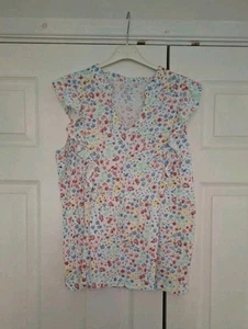 Ladies Summer Floral Top Size 18 M&co VGC - Picture 1 of 5