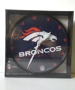 NFL Denver Broncos 12" Round Wall Clock