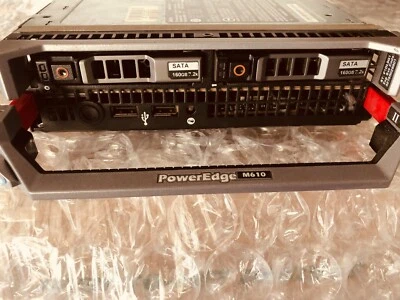 DELL POWEREDGE M610 BLADE SERVER 2X 160GB HDD 2X INTEL X5630 2.53 GHZ 48GB RAM - Image 1 of 3