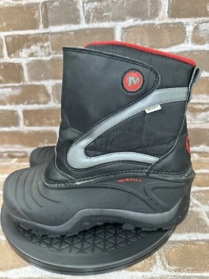 Merrell Snowbound Impermeable 200g Invierno Botas de Nieve Negras Plateadas Niños Jóvenes 6 Foto 1 de 4