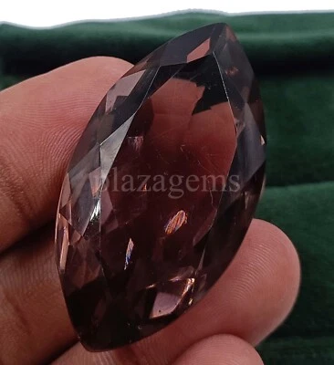 Piedra preciosa suelta Brasil amatista púrpura creada en laboratorio corte marquesa 90,20 quilates 5ASE Foto 1 de 4