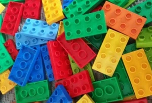 Lego Duplo • 20 - 80 x flache 8er Bausteine • 2x4 Noppen • flache Steine - Bild 1 von 1