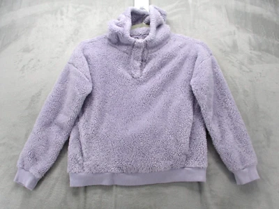 Lukka Lux Sherpa Hoodie Sweatshirt Women's Small Purple 100% Polyeter - Image 1 of 4