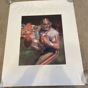 Joe Montana Signed 49ers Super Bowl XXIV Lithograph W/ Cleat - Picture 1 of 14