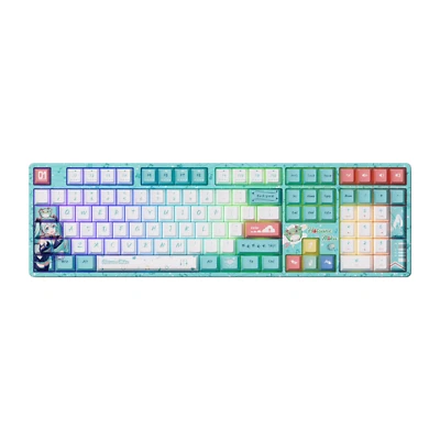 Akko Hatsune Miku 5108B Plus Full Size mechanische Tastatur RGB Kabellos QWERTY - Bild 1 von 4