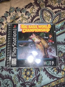 Big Bass World Championship Sony Playstation 1 Complete w/ Book Great Condition - Picture 1 of 2
