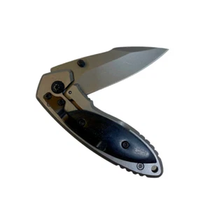 Cuchillo de bolsillo utilitario plegable con hoja de bloqueo chapado en titanio - Imagen 1 de 8