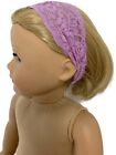 Lavender Stretchy Lace Headband for 18" American Girl Doll Clothes Accessories