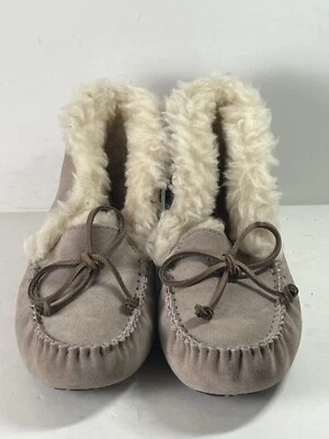 UGG MOCCASIN KIDS ALENA DUSK SUEDE SLIPPERS US KIDS SIZE 1 USA - Image 1 of 4