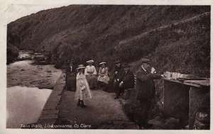 Twin Wells Lisdoonvarna Clare Ireland RPPC Postcard Written Unposted c1910 - Foto 1 di 2