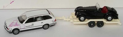 HERPA MT00004 BMW 525i Touring con rimorchio bisarca e BMW 328 ROADSTER 1/87 L E - Immagine 1 di 2