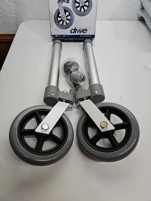 Rodas de caminhada Drive Medical 10115 trava giratória, 5", 1 par - Imagem 1 de 4