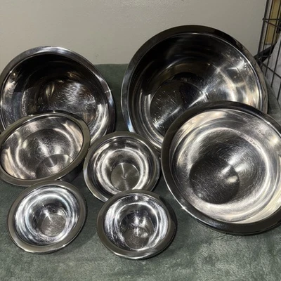 Tramontina Juego de 7 Cuencos Mezcladores Acero Inoxidable Excelente Estado  Foto 1 de 4