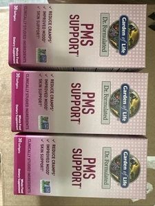 3PK Garden Of Life Pms Support ~ 30 Soft Gels Each ~ EXP 1/26 ~ FAST SHIP - Picture 1 of 2