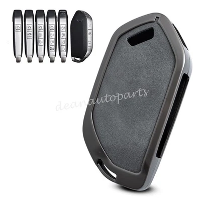 Funda metálica de cuero para llavero de coche para Kia EV9 EV3 EV5 K3 K5 Telluride Sorento Foto 1 de 4
