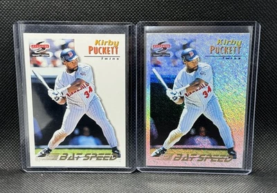 Kirby Puckett 1995 Summit BAT #184 + Nth Degree BS Lot Rare Twins - Image 1 of 4