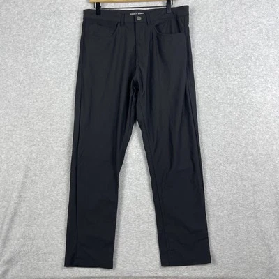 Pantalones Hudson & Barrow Performance Tech para hombre talla 34 golf oficina minimalista Foto 1 de 4
