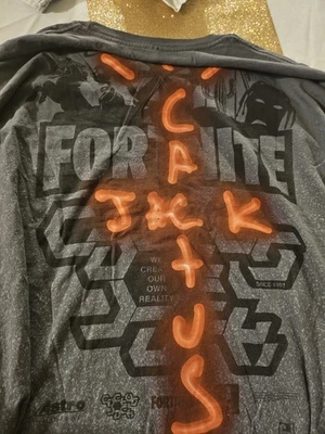 Camisa Cactus Jack x Fortnite Ultra Rara Manga Larga Espalda Bling Para Hombre XXL Nueva 🔥 Foto 1 de 3