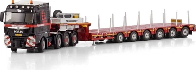 WSI - Camion avec remorque Manoovr - MAMMOET - MAN TGX XLX 8x4 - 1/50 - WSI41... - Photo 1/3