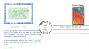 1983 FDC - Oct 14, 1963 To Honor Sciences - Carrolton Cachet - F25083 - Picture 1 of 2