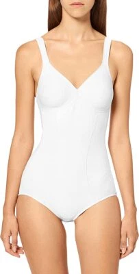 Body modelador Triumph moderno macio + algodão, branco, 38B Reino Unido - Imagem 1 de 4