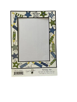 BIRTHDAY STAR Die-Cut Frame-Ups Frame(1pc)Celebration •Candles•Party time•Gifts• - Image 1 of 4