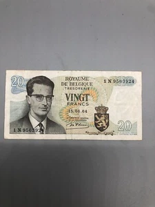 Belgien 20 Francs Banknote 1964 - Bild 1 von 4