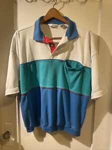 Pierre Cardin Vintage 1980s Men’s Polo Pullover Short Sleeve Sweatshirt Size M
