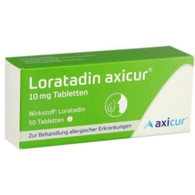AXICORP PHARMA GMBH LORATADIN axicur 10 mg Tabletten 50 St PZN 14293773