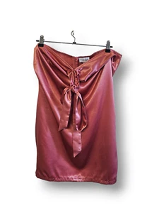 In The Style Size 18 Salmon Pink Shimmer Halter Neck Mini Dress BNWT 30 Inches - Picture 1 of 5