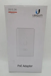 Ubiquiti Networks PoE Adapter - Model: POE-24-7W-G-WH - 24V PoE .3A Gigabit - Picture 1 of 3