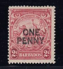 Barbados, SG 264f (Sc 209c), MLH "Surcharge Double", Friedl cert (ONLY 3 known)
