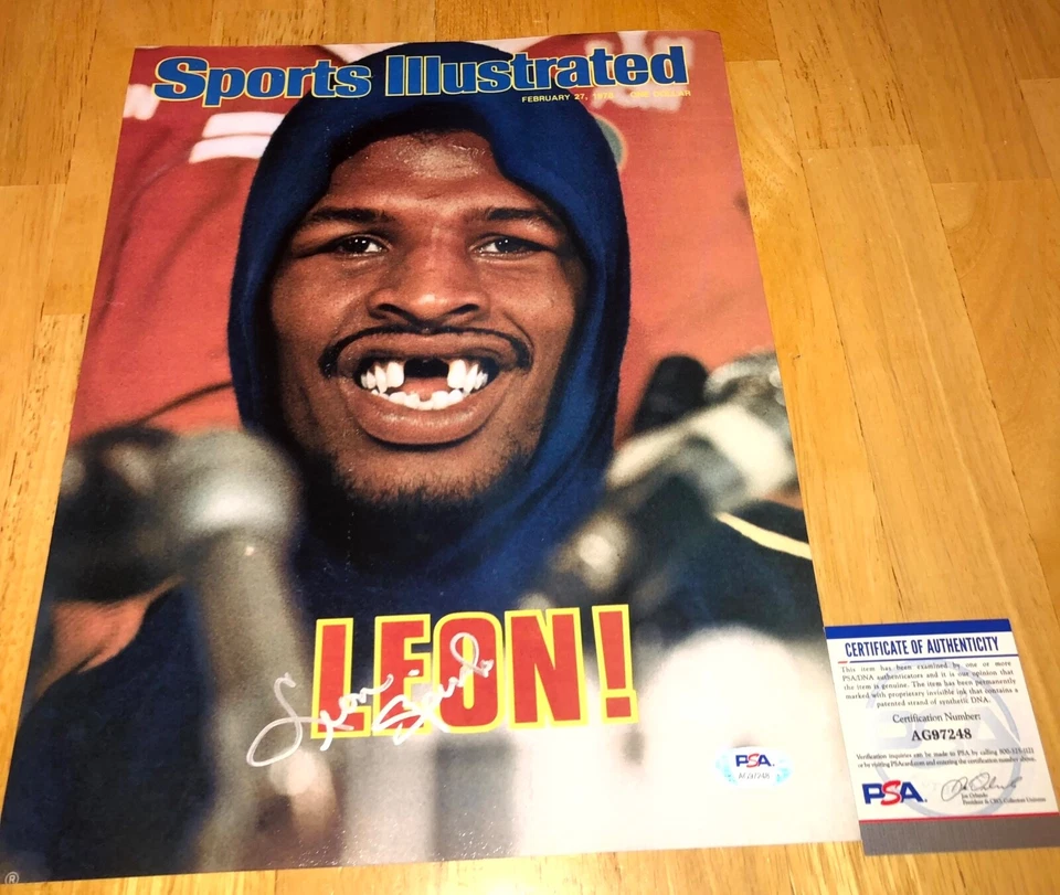 Leon Spinks Boxing World Champion Signed Autographed 11x14 Photo PSA  Muhammad C - Image 1 of 1