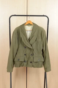 Jil Sander Bohemian Buttons Green Jacket Size 36 Made in Italy - Picture 1 of 8