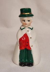 Vintage R.O.C. Victorian Christmas Boy Porcelain Bell Taiwan 1960’s - Bild 1 von 7