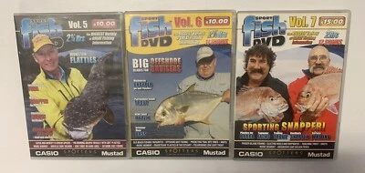 3 x DVD Bundle Sport Fish Vol 5 6 7 *GC* Biggest Variety Of Great Fishing Info - Image 1 of 4