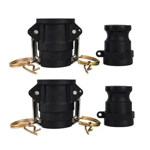 Camlock Fittings 1 Inch Type A & D Polypropylene Cam and Groove Hose Fitting ... - Picture 1 of 6