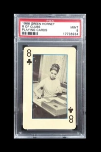 BRUCE LEE PSA 9 MINT 1966 GREEN HORNET PLAYING CARD 8 OF CLUBS NONE HIGHER POP 1 - Picture 1 of 1