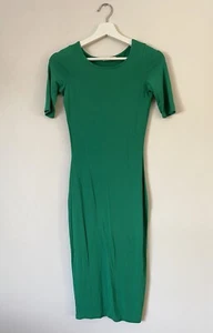 River Island Green T-shirt Midi Dress Size 8 - Picture 1 of 4