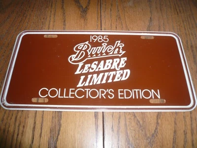 1985 Buick LeSabre Limited Collector's Edition Vanity License Plate Tag - New - Image 1 of 2