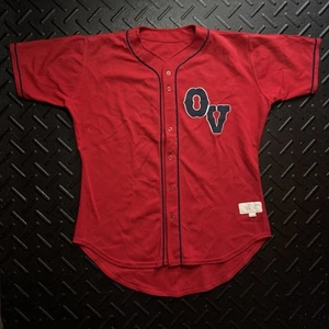 Vintage Old Dominion ODU Monarchs Baseball Jersey #5 Harv-Al Athletic Red OV - Bild 1 von 6