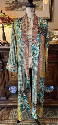 Johnny Was Silk Paisley Tove Reversible Kimono Boho Chic NWT $430.00 Small - Image 1 of 4
