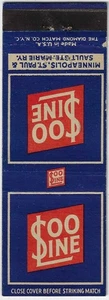 Vintage Streichholzheftchenhülle Soo Line Minneapolis St. Paul Sault Ste. Marie RR . - Bild 1 von 3