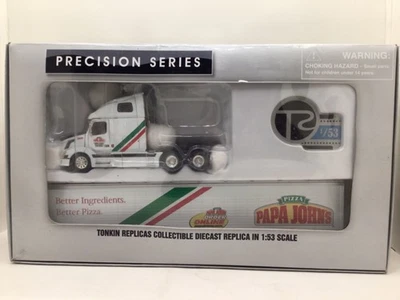 Tonkin Precision Series 1:53 Papa Johns Pizza Semi Truck & Trailer - Image 1 of 4