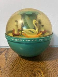Vintage Fisher Price Roly Poly Glockenspiel Ball Spielzeug #165 Schaukelpferd & Schwan 1966 - Bild 1 von 8