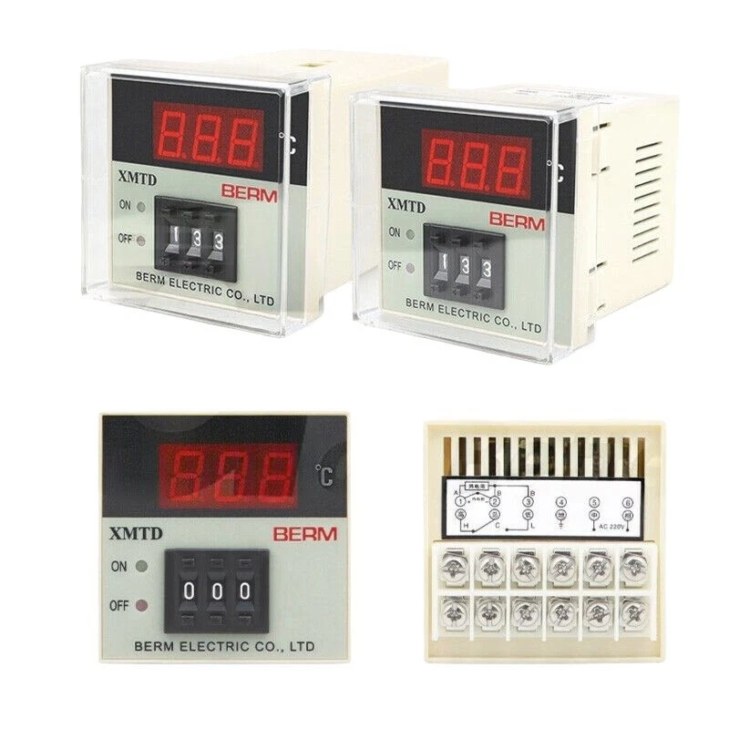 Digital Thermostat Industrie thermostat Thermostat Unterputz  AC 220V 380V - Bild 1 von 4